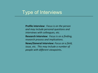 SciComm interview tips | PPT
