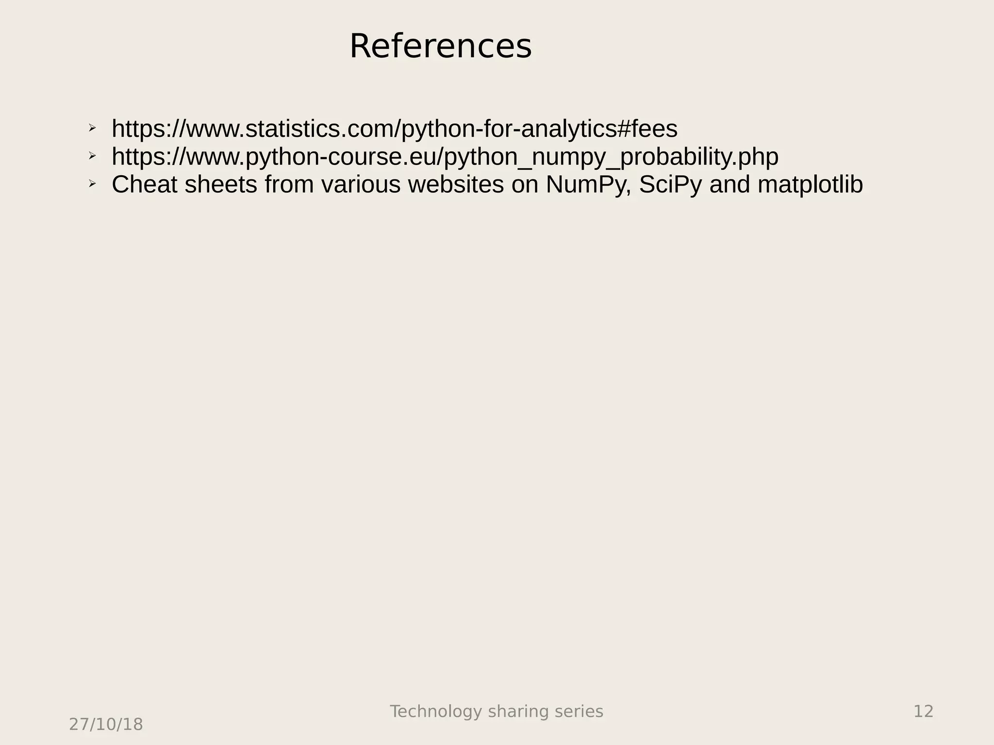 Sci computing using python | PPT