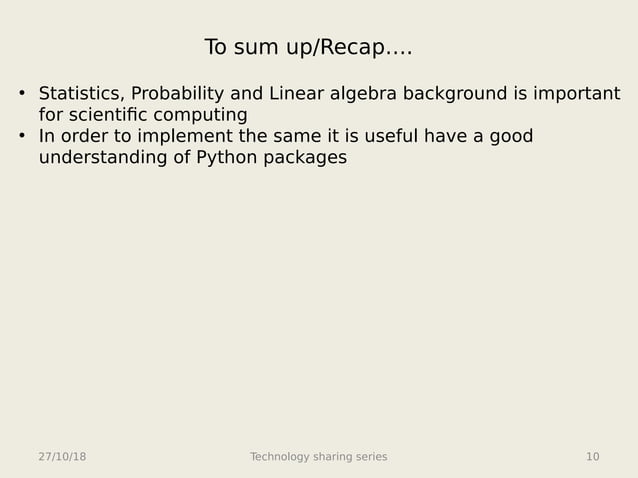 Sci computing using python | PPT