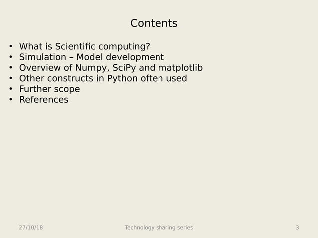 Sci computing using python | PPT