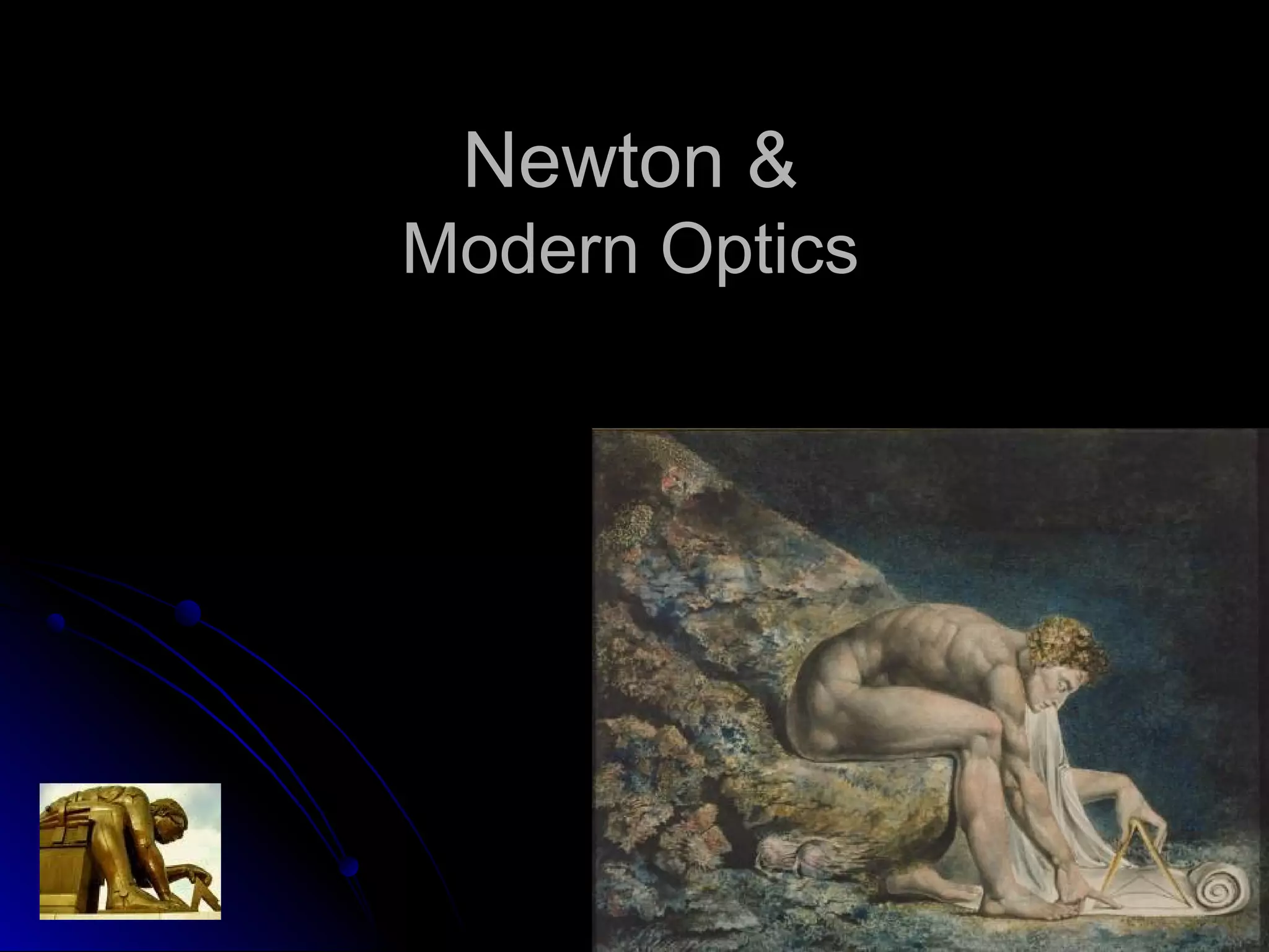 Newton &Newton &
Modern OpticsModern Optics
 