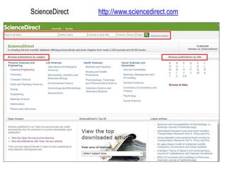 ScienceDirect E-Books
 