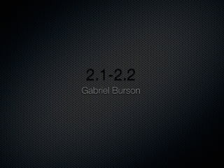 2.1-2.2
Gabriel Burson
 