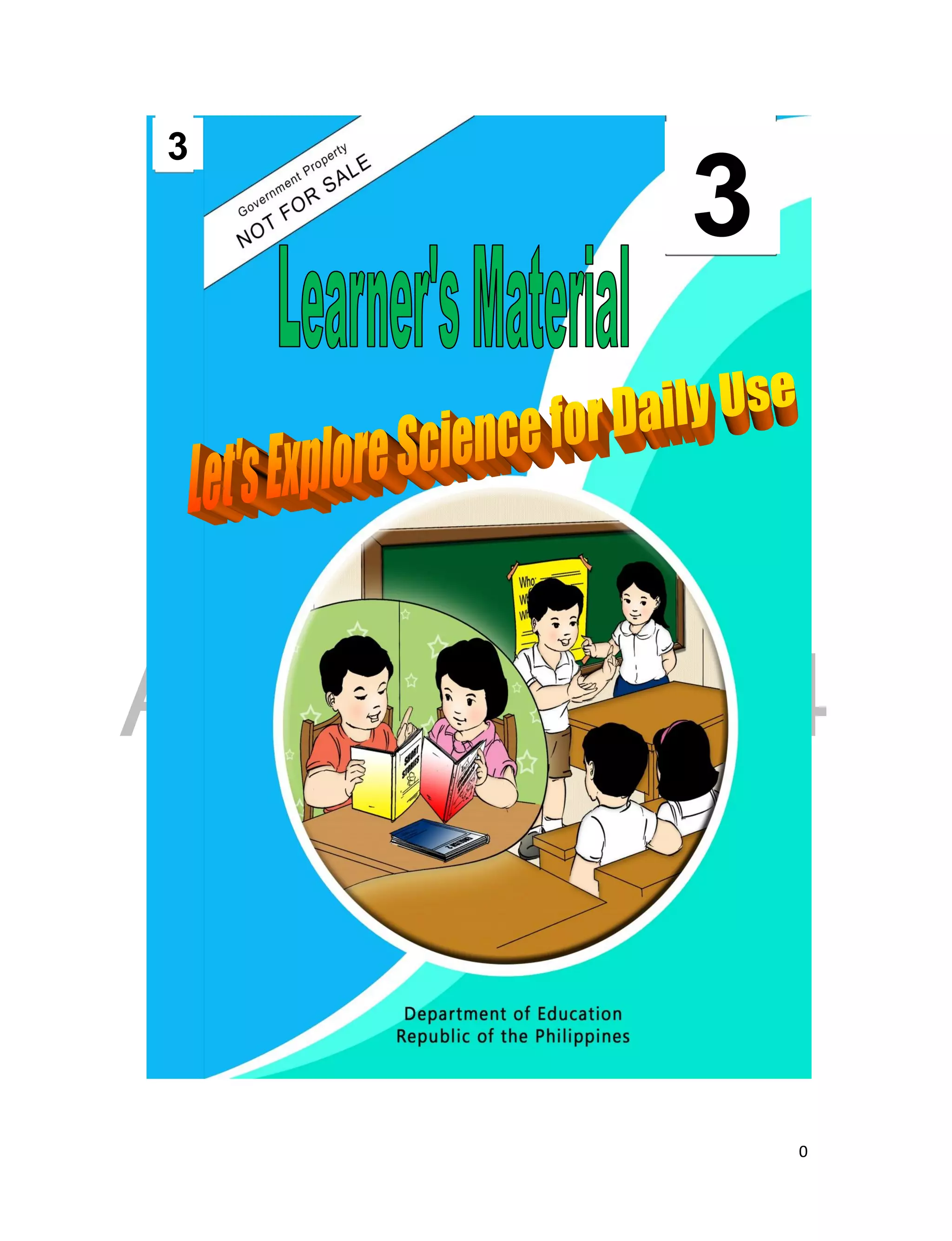 K TO 12 GRADE 3 LEARNER’S MATERIAL IN SCIENCE | PDF
