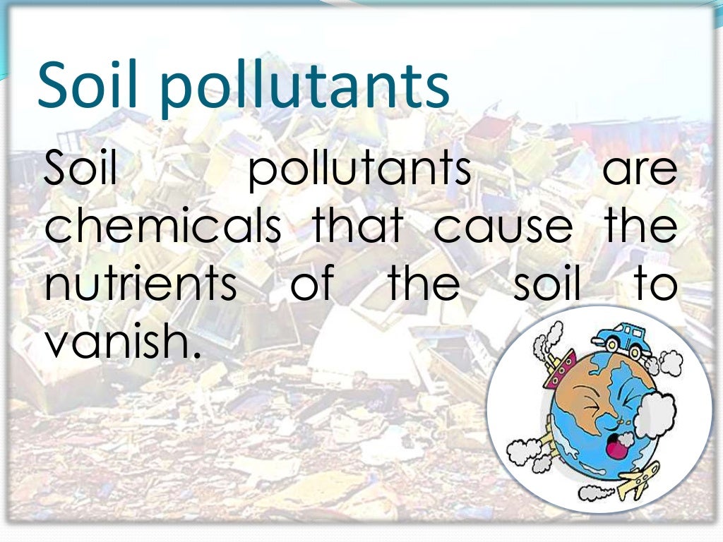 Types of pollutants