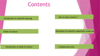 science scientific learning process science class nine | PPTX ...