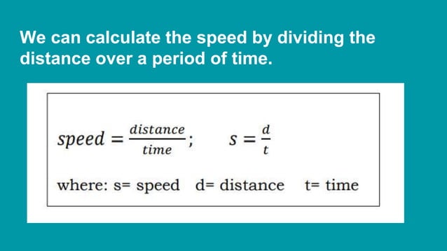 SCIECE FOR GRADE 5 FINDING SPEED DISTANCE AND TIME | PPTX | Track and ...