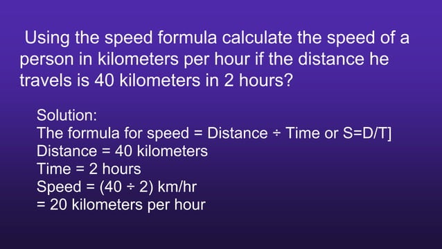 SCIECE FOR GRADE 5 FINDING SPEED DISTANCE AND TIME | PPTX | Track and ...