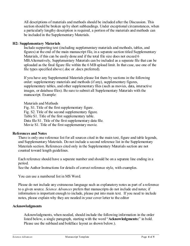 Science's Manuscript Template 2016