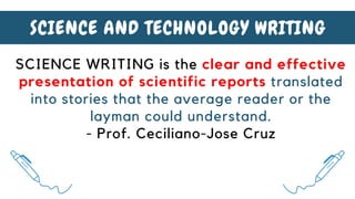 Science-and-Technilogy-Writing for Journalism | PDF