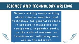 Science-and-Technilogy-Writing for Journalism | PDF