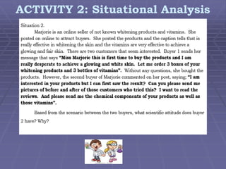 ACTIVITY 2: Situational Analysis

 
