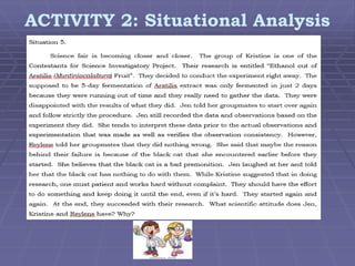 ACTIVITY 2: Situational Analysis

 