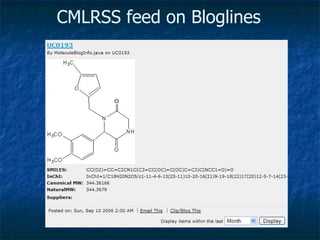 CMLRSS feed on Bloglines 
