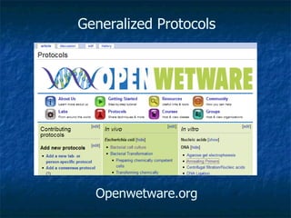 Generalized Protocols Openwetware.org 