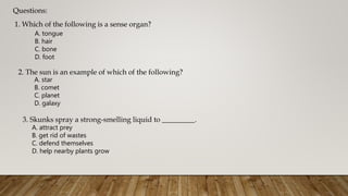 Science - Diagnostic Assessment.pptx | Free Download