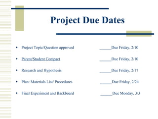 Conducting Science Fair Projects Your Ultimate Guide | PPT