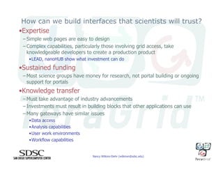 Science Gateways and Their Tremendous Potential for Science and Engineering