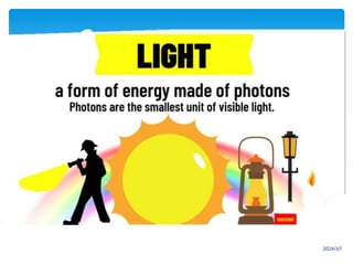 SCIENCE -MODULE 4.powerpoint characteristics of light , speed, and ...