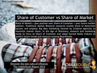 ﬂickr: justinLowerycom




               Share of Customer vs Share of Market
             Share of Market = your positio...