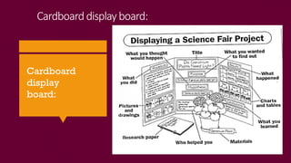 Cardboard displayboard:
Cardboard
display
board:
 