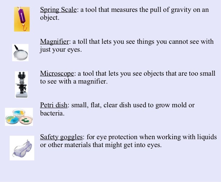 science tools tools of science