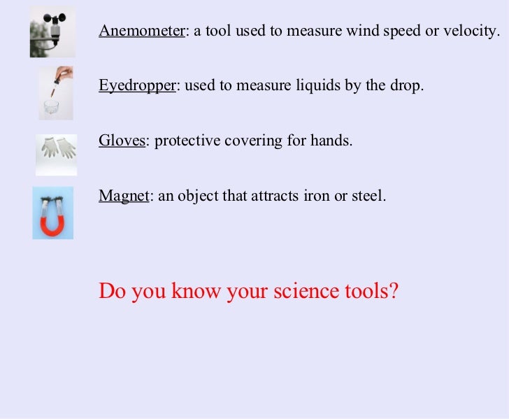 science tools