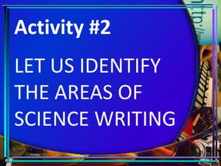 Vertical Writing Science How to do Science Writing ............... | PDF