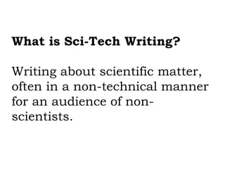SCIENCE TECHNOLOGY JOURNALISM WRITING Fil. | PPTX