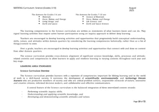 Comprehensive Overview of the MATATAG K to 10 Science Curriculum in the ...