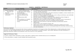 Comprehensive Overview of the MATATAG K to 10 Science Curriculum in the ...
