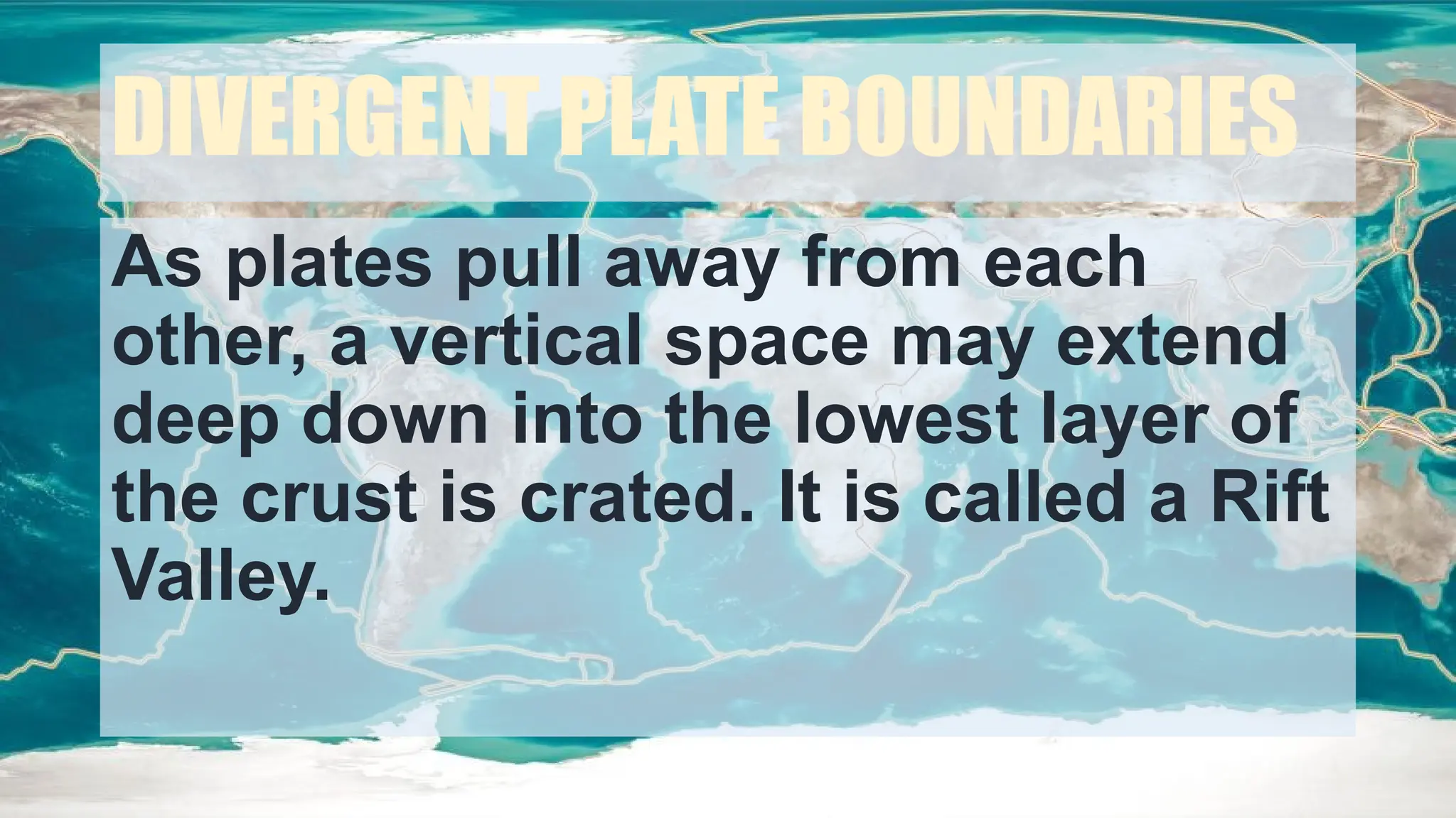 Science 10 4 processes and landforms alongs the divergence of plates