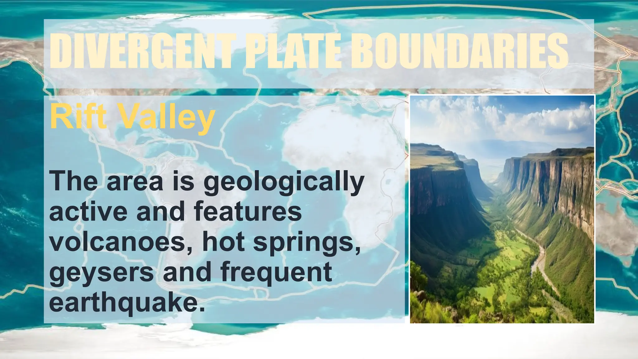 Science 10 4 processes and landforms alongs the divergence of plates
