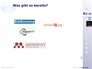 Was gibt es bereits? 