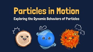 Comprehensive Overview of the Particle Theory of Matter and Its ...