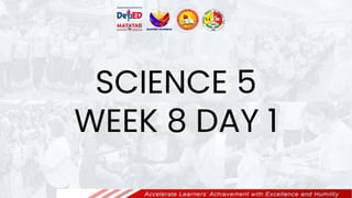 SCIENCE 5
WEEK 8 DAY 1
 