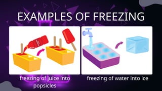 Example Offreezing Science 3 (Changes in Matter) states matter. | PPTX