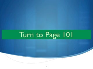 Turn to Page 101


       35
 