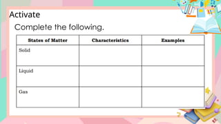 Complete the following.
Activate
 