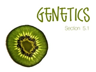 genetics
    Section 5.1
 
