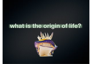 what is the origin of life?
 