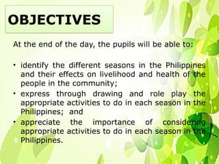 SCIENCE 6 PPT Q4 - Seasons In The Philippines And Their Effects On ...