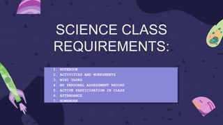 SCIENCE Subject grade 7 course orientation | PPTX