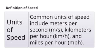 SCIENCE 7 Q3 6 Distinguish Between Speed and Velocity Using the Concept ...