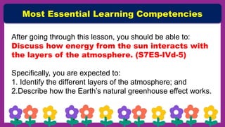 LAYERS OF THE ATMOSPHERE AND FEATURES AND EVENTS | PPTX