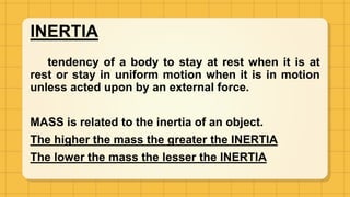 Define Inertia In Science Science 8 1st Qtr Lesson 1 Force and Motion .pptx