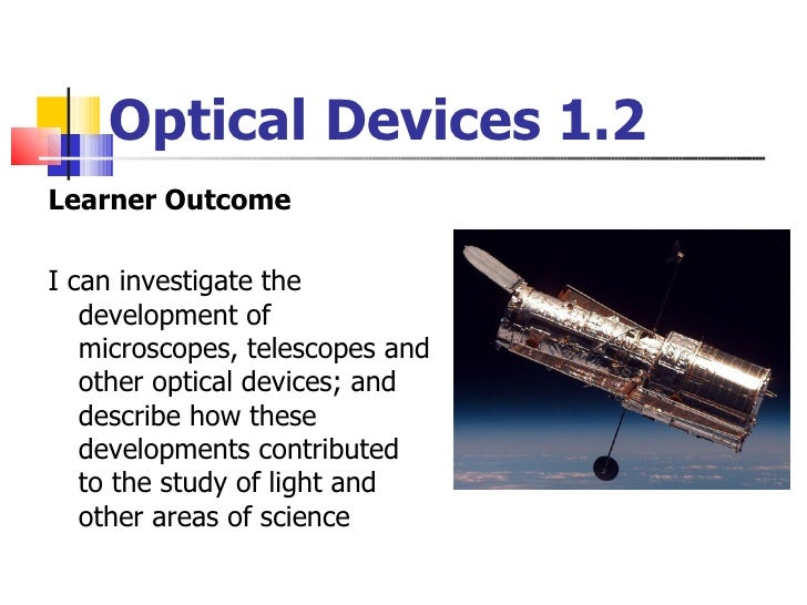 Science8 Unit C Lightand Optics Section1 Lesson2 Optical Devices