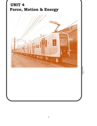 DRAFT
April 29, 2014
1
UNIT 4
Force, Motion & Energy
 