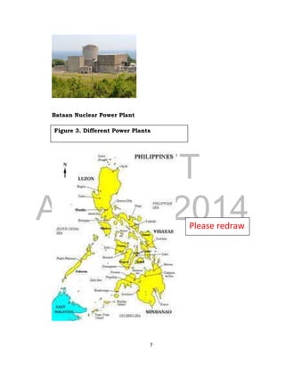 DRAFT
April 29, 2014
7
Bataan Nuclear Power Plant
Figure 3. Different Power Plants
Please redraw
 