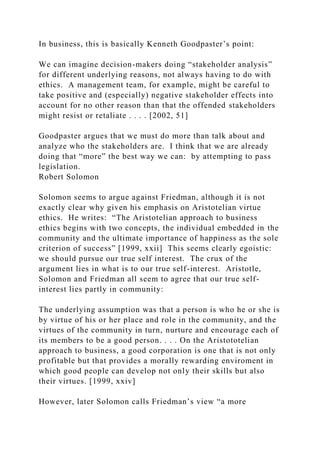 Kenneth Goodpaster Science and Engineering Ethics (2006) 12, 365-372 Science .docx
